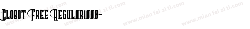 Clobot Free Regular1000字体转换